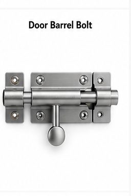 LucKey Locksmith style technician picking a commercial door lock beside a Residential, Commercial, Automotive, Emergency Service sign